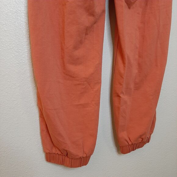 Joy Lab Sweatpants Orange Women Size XS / S Joggers High Waist With Pockets - Picture 7 of 10